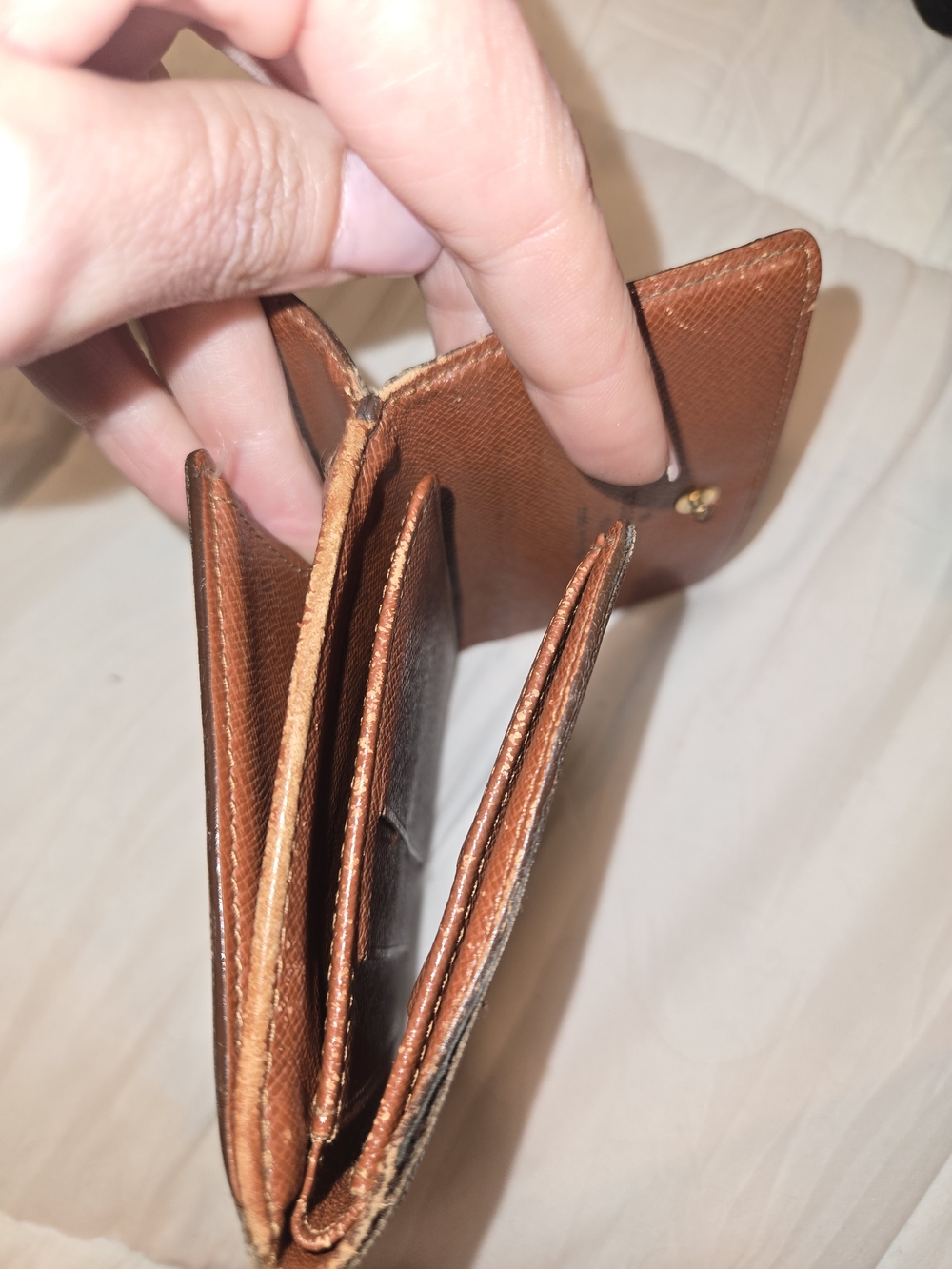 LOUIS VUITtON Brown Monogram Compact Wallet - Picture 11 of 12
